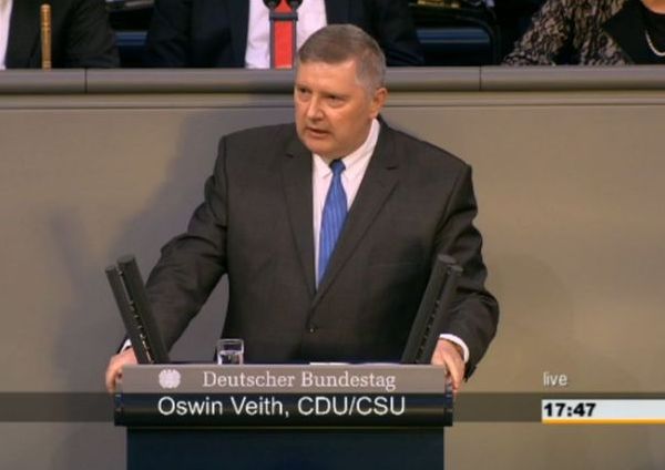 Oswin Veith redet im Bundestag